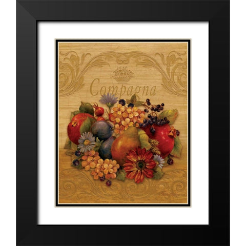 Compagna Black Modern Wood Framed Art Print with Double Matting by Gladding, Pamela