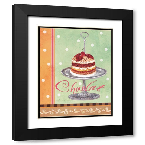 Mint Chocolate Black Modern Wood Framed Art Print with Double Matting by Gladding, Pamela