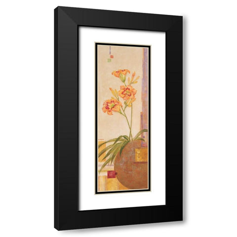 In the Garden I Black Modern Wood Framed Art Print with Double Matting by Gladding, Pamela