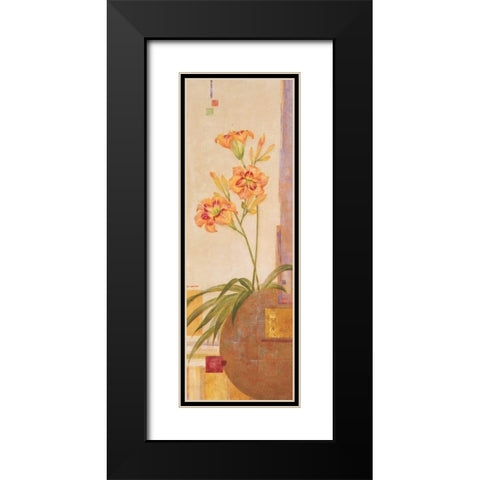 In the Garden I Black Modern Wood Framed Art Print with Double Matting by Gladding, Pamela