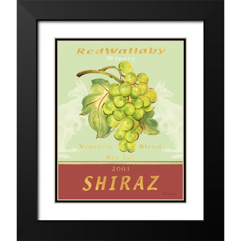 Shiraz Black Modern Wood Framed Art Print with Double Matting by Gladding, Pamela