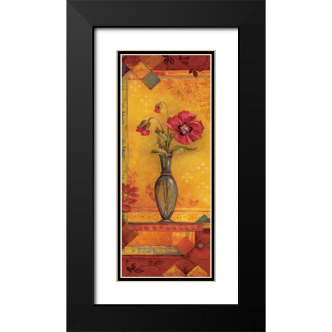 Bud Vase I Black Modern Wood Framed Art Print with Double Matting by Gladding, Pamela