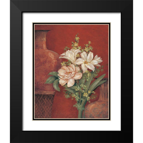Venetian Chinois II Black Modern Wood Framed Art Print with Double Matting by Gladding, Pamela