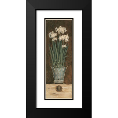 Petit Jardin I Black Modern Wood Framed Art Print with Double Matting by Gladding, Pamela