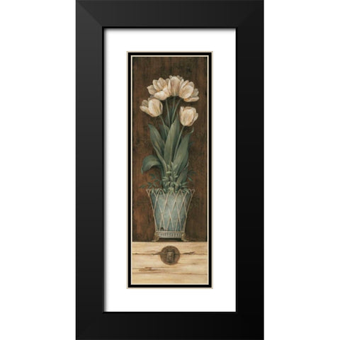 Petit Jardin II Black Modern Wood Framed Art Print with Double Matting by Gladding, Pamela