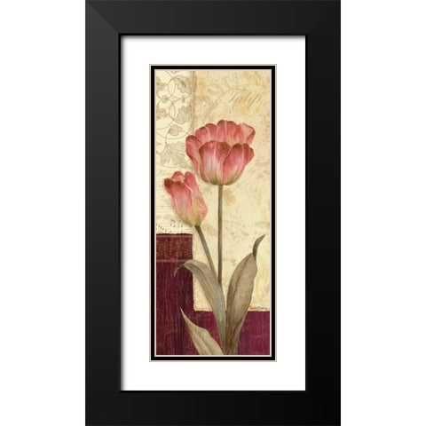 Quattro Sonata I Black Modern Wood Framed Art Print with Double Matting by Gladding, Pamela