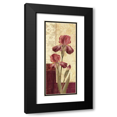 Quattro Sonata III Black Modern Wood Framed Art Print with Double Matting by Gladding, Pamela