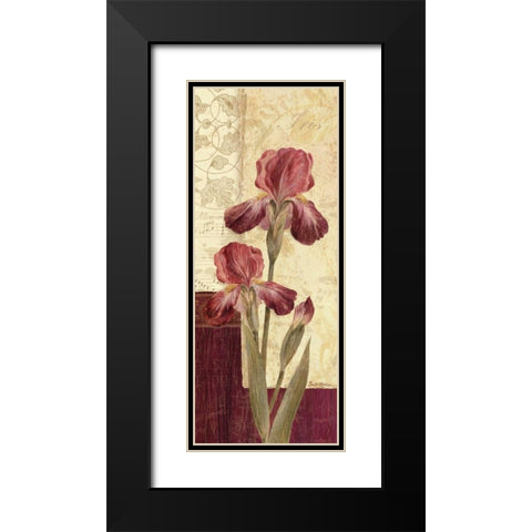 Quattro Sonata III Black Modern Wood Framed Art Print with Double Matting by Gladding, Pamela