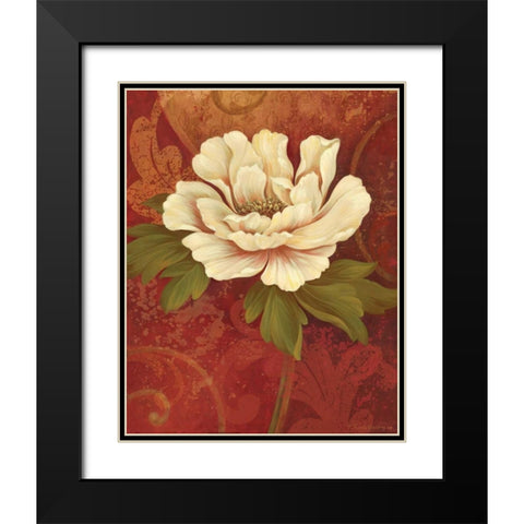Il Ballo Rosso II Black Modern Wood Framed Art Print with Double Matting by Gladding, Pamela