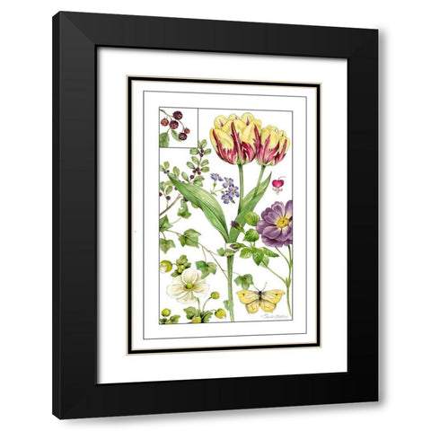 Print Botanical III Black Modern Wood Framed Art Print with Double Matting by Gladding, Pamela