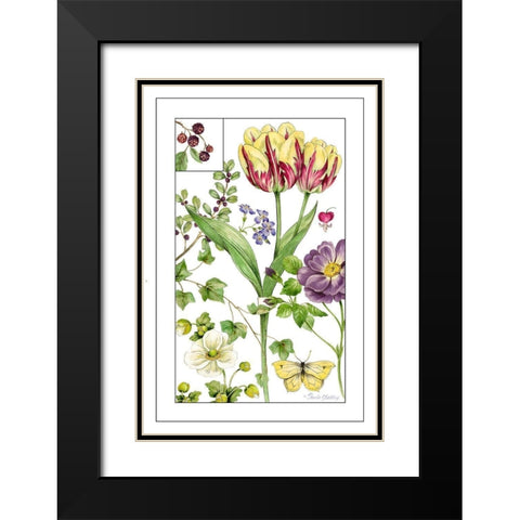 Print Botanical III Black Modern Wood Framed Art Print with Double Matting by Gladding, Pamela
