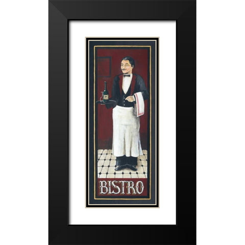 Bistro Black Modern Wood Framed Art Print with Double Matting by Gorham, Gregory