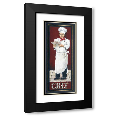 Chef Black Modern Wood Framed Art Print with Double Matting by Gorham, Gregory