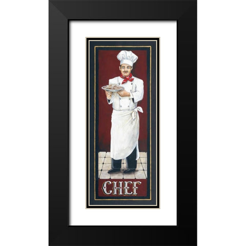 Chef Black Modern Wood Framed Art Print with Double Matting by Gorham, Gregory