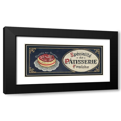 Patisserie Black Modern Wood Framed Art Print with Double Matting by Gorham, Gregory