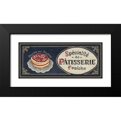 Patisserie Black Modern Wood Framed Art Print with Double Matting by Gorham, Gregory