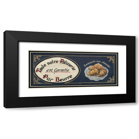 Croissants Black Modern Wood Framed Art Print with Double Matting by Gorham, Gregory
