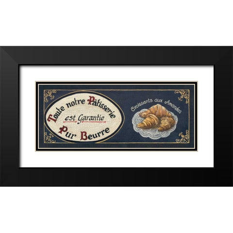 Croissants Black Modern Wood Framed Art Print with Double Matting by Gorham, Gregory