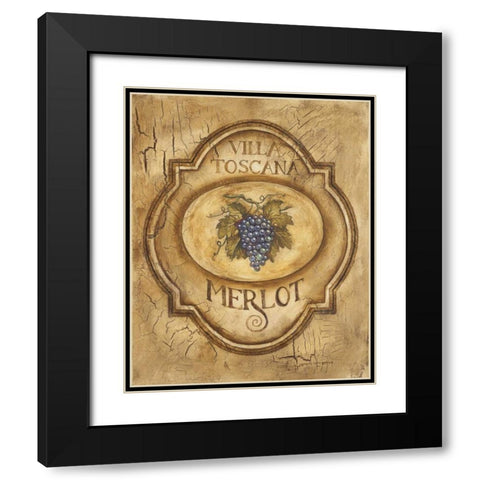 Merlot Black Modern Wood Framed Art Print with Double Matting by Gorham, Gregory