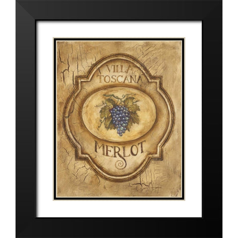 Merlot Black Modern Wood Framed Art Print with Double Matting by Gorham, Gregory