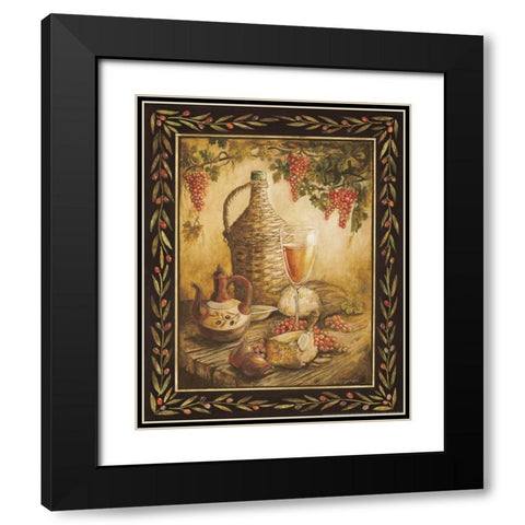 Tuscan Table - Orvieto Black Modern Wood Framed Art Print with Double Matting by Gorham, Gregory
