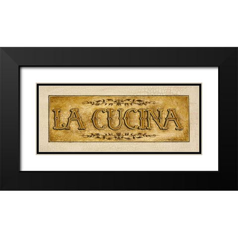 Cucina Black Modern Wood Framed Art Print with Double Matting by Gorham, Gregory