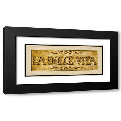 Dolce Black Modern Wood Framed Art Print with Double Matting by Gorham, Gregory