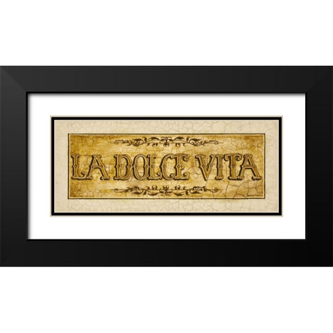 Dolce Black Modern Wood Framed Art Print with Double Matting by Gorham, Gregory