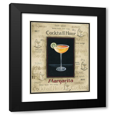 Margarita Black Modern Wood Framed Art Print with Double Matting by Gorham, Gregory