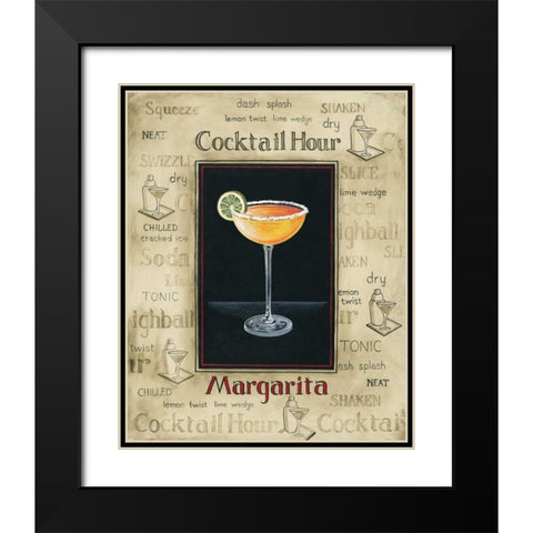 Margarita Black Modern Wood Framed Art Print with Double Matting by Gorham, Gregory