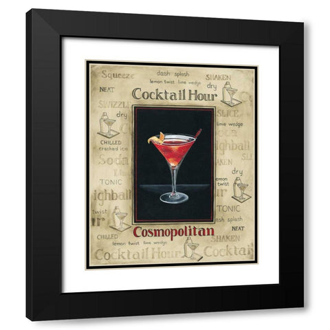 Cosmopolitan Black Modern Wood Framed Art Print with Double Matting by Gorham, Gregory