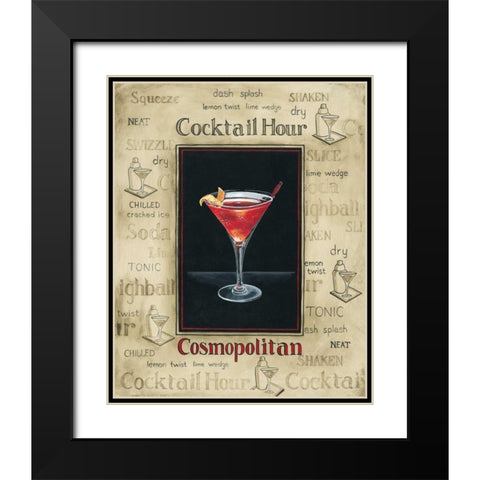 Cosmopolitan Black Modern Wood Framed Art Print with Double Matting by Gorham, Gregory
