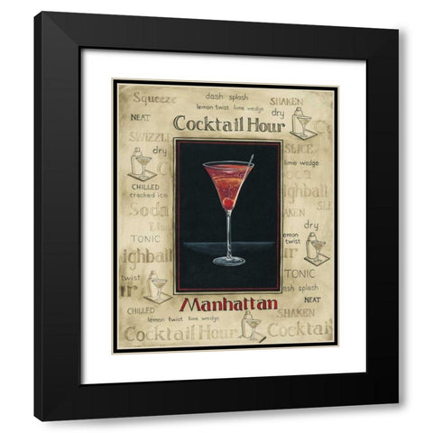 Manhattan Black Modern Wood Framed Art Print with Double Matting by Gorham, Gregory