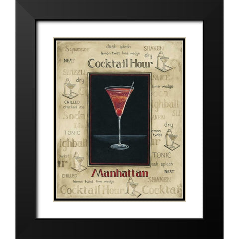 Manhattan Black Modern Wood Framed Art Print with Double Matting by Gorham, Gregory