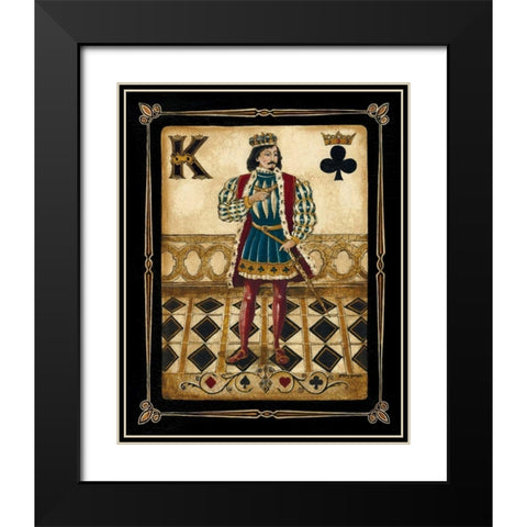 Harlequin King Black Modern Wood Framed Art Print with Double Matting by Gorham, Gregory