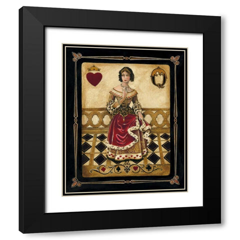 Harlequin Queen Black Modern Wood Framed Art Print with Double Matting by Gorham, Gregory