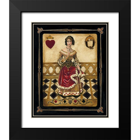 Harlequin Queen Black Modern Wood Framed Art Print with Double Matting by Gorham, Gregory