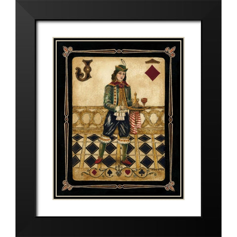 Harlequin Jack Black Modern Wood Framed Art Print with Double Matting by Gorham, Gregory