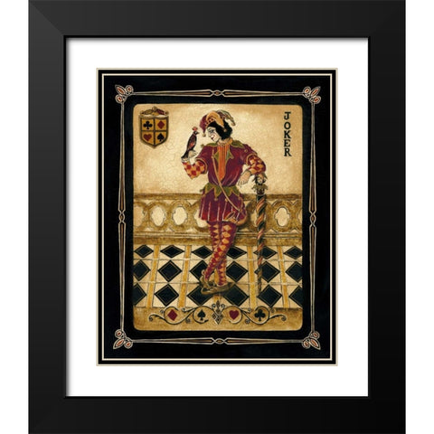Harlequin Joker Black Modern Wood Framed Art Print with Double Matting by Gorham, Gregory