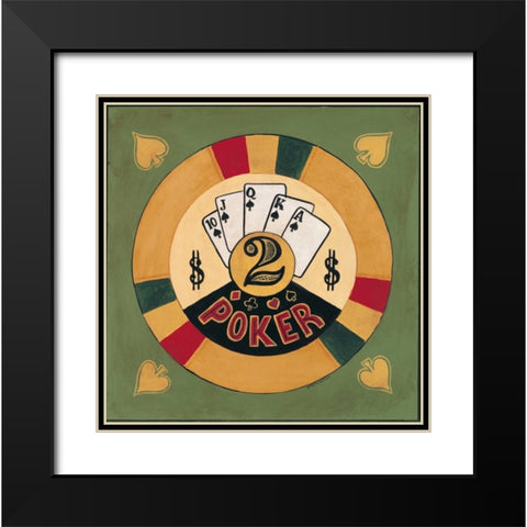 Poker - $2 Black Modern Wood Framed Art Print with Double Matting by Gorham, Gregory