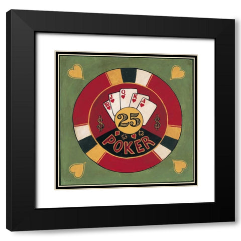 Poker - $25 Black Modern Wood Framed Art Print with Double Matting by Gorham, Gregory