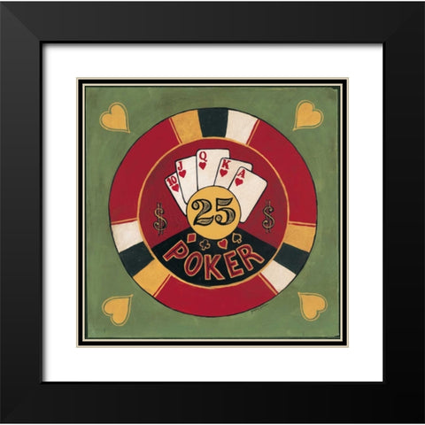 Poker - $25 Black Modern Wood Framed Art Print with Double Matting by Gorham, Gregory