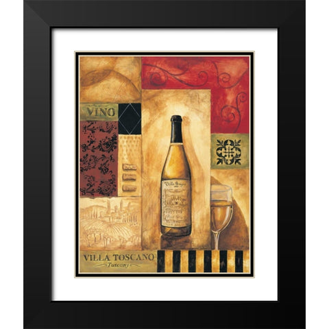 Villa Toscano Black Modern Wood Framed Art Print with Double Matting by Gorham, Gregory