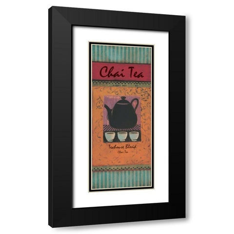 Chai Tea Black Modern Wood Framed Art Print with Double Matting by Gorham, Gregory