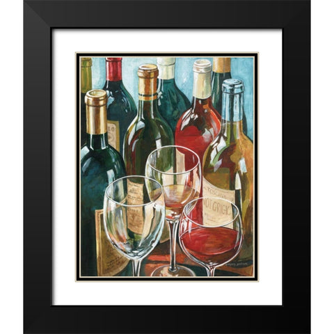 Wine Reflections I Black Modern Wood Framed Art Print with Double Matting by Gorham, Gregory
