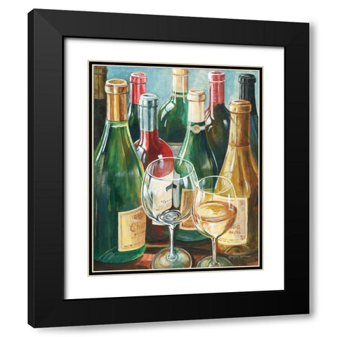 Wine Reflections II Black Modern Wood Framed Art Print with Double Matting by Gorham, Gregory