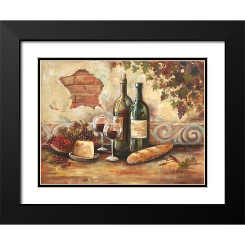 Bountiful Wine II Black Modern Wood Framed Art Print with Double Matting by Gorham, Gregory