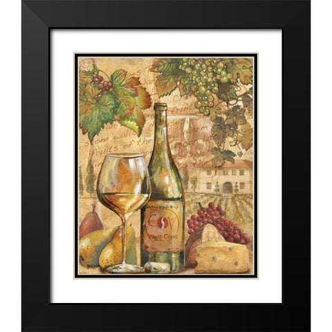 Wine Collage II Black Modern Wood Framed Art Print with Double Matting by Gorham, Gregory