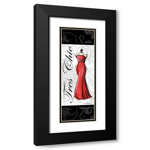 Tres Chic Black Modern Wood Framed Art Print with Double Matting by Gorham, Gregory