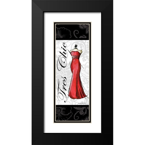 Tres Chic Black Modern Wood Framed Art Print with Double Matting by Gorham, Gregory